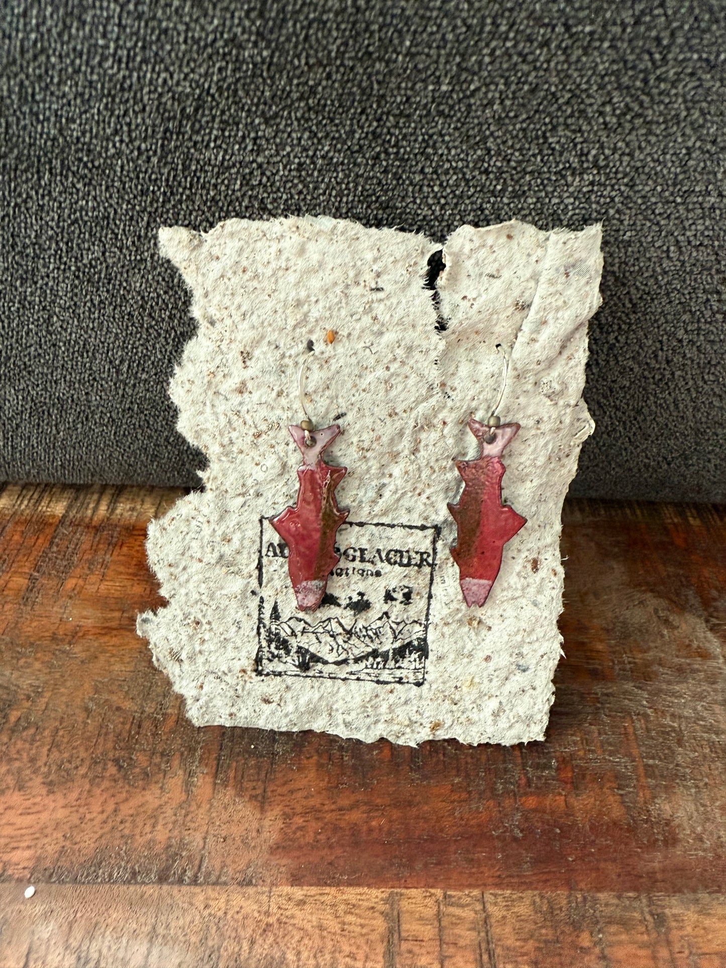 Pink and green salmon