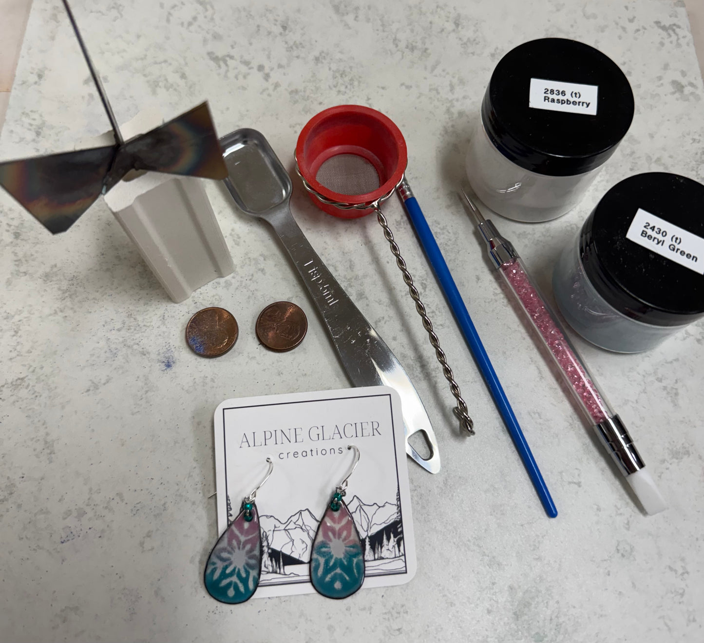 Bloom + AGC Copper Enamel Earring Workshop: Saturday, April 18th
