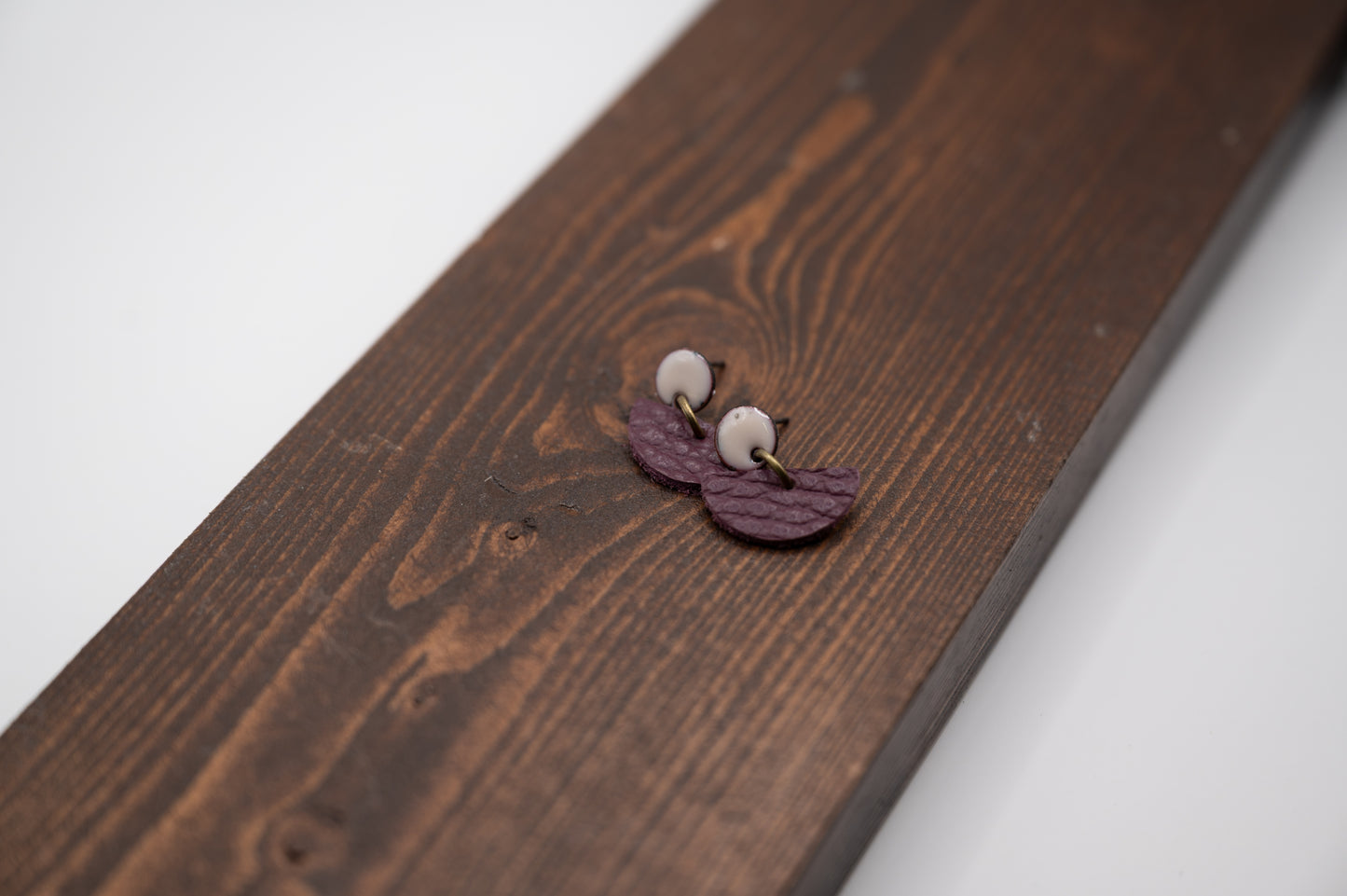 Leather Semi Circle Studs