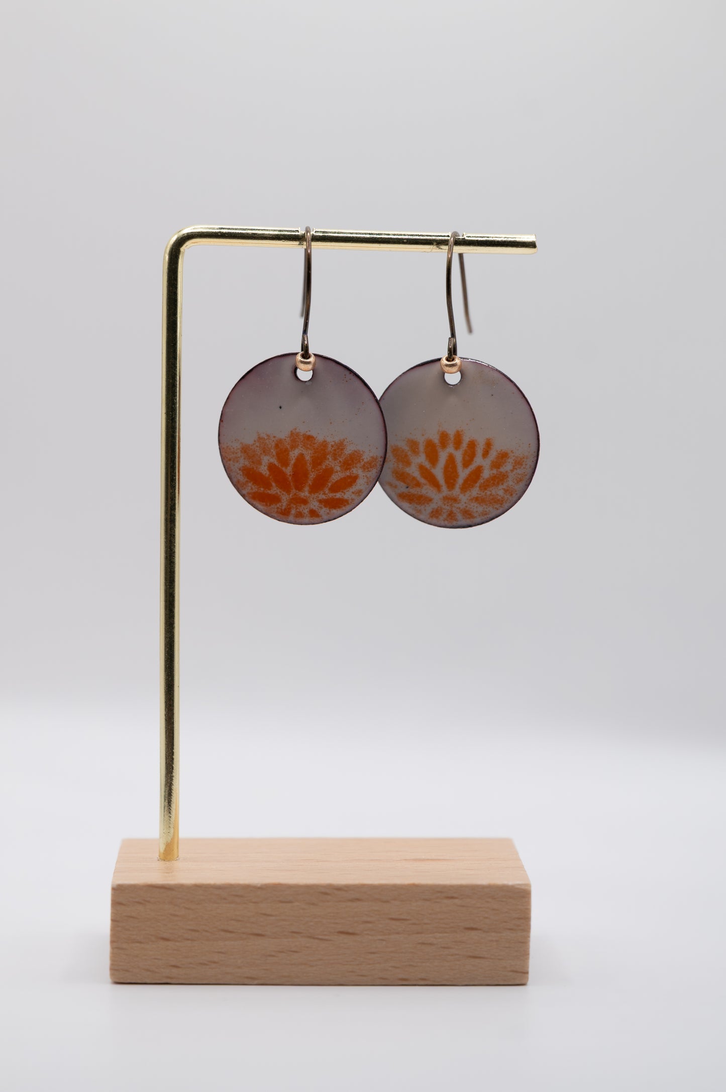 Harvest Flower Enamel Earrings