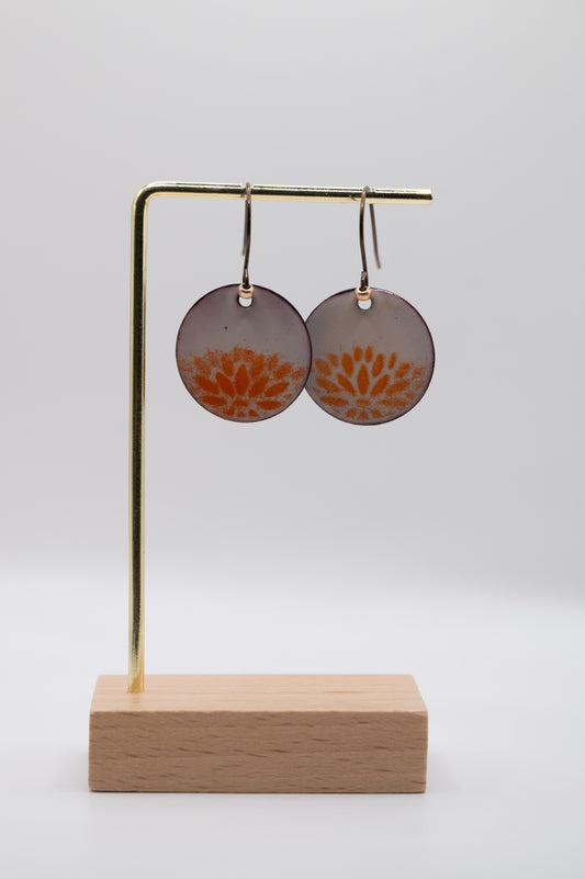 Harvest Flower Enamel Earrings