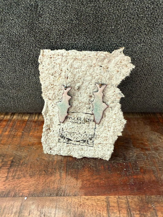 Pink and blue salmon